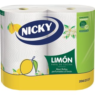 NICKY PAPEL COCINA LIMON 2 ROLLOS