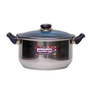 CAZUELA INOX  20CM  T/CRISTAL EKORAPID