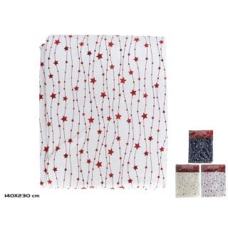 MANTEL MESA 140X230CM ESTRELLAS