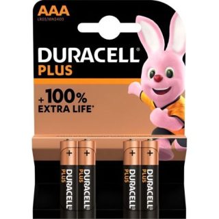 PILAS DURACELL AAA 4U PLUS