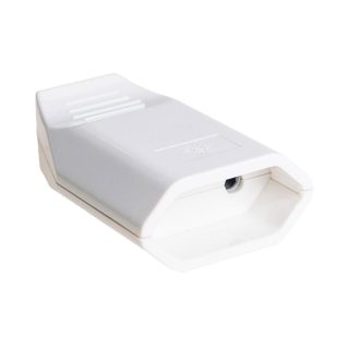 BASE AEREA CON FALDÓN 10A 250V BLANCA SOLERA