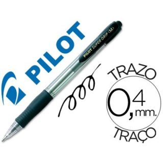 BOLIGRAFO PILOT SUPER GRIP NEGRO