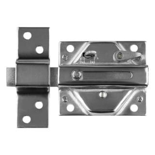 CERROJO CROMADO 85MM CON BLOQUEO