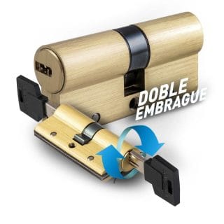 CILINDRO SEGURIDAD HANDLOCK R15 35x35 LATÓN