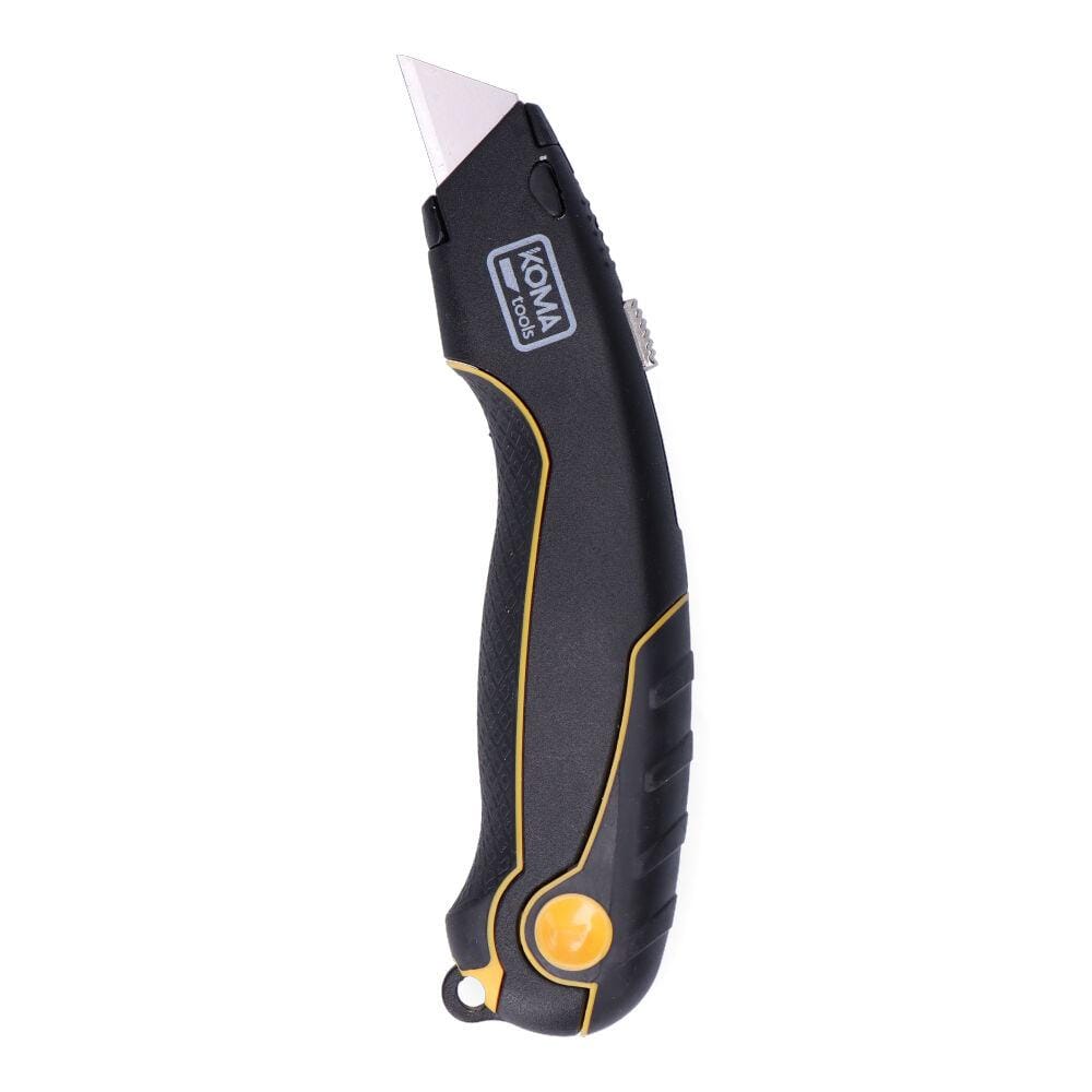 CÚTER CON CUCHILLA RETRÁCTIL. KOMA TOOLS – Briconser