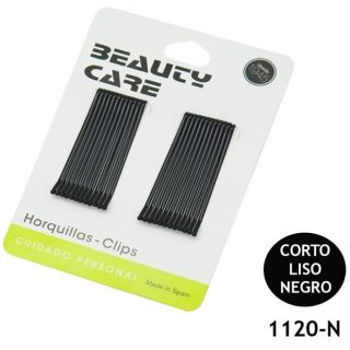HORQUILLAS 5CM PELO LISO NEGRO